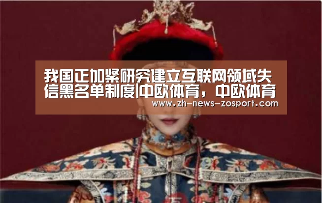 我国正加紧研究建立互联网领域失信黑名单制度|中欧体育,中欧体育app,中欧体育官网,中欧体育官网入口(图2) 中欧体育,中欧体育app,中欧体育官网,中欧体育官网入口